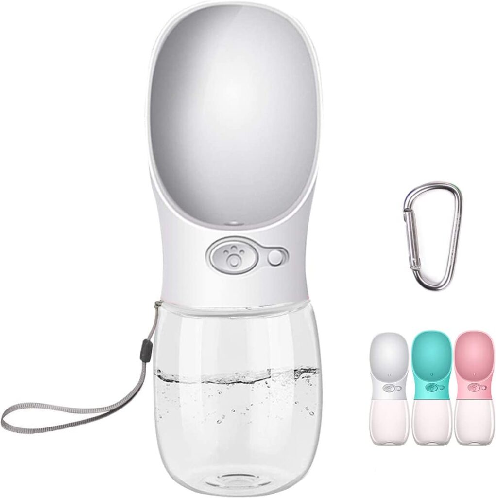 COTOP Tragbare Hund Wasserflasche, Haustier Wasserspender Antibakterielle Lebensmittelqualität Auslaufsicher Hund Katze Reisen Trinken Flasche Schüssel