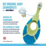 Jordan ® Step 1 Baby Zahnbürste | Baby Zahnbürste 0-2 Jahre | Die Original Kleinkindzahnbürste mit extra weichen Borsten und weichem Beissring für Babygummis und Easy Grip 4-pack – Bild 5
