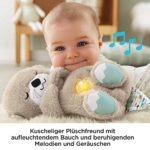 Fisher-Price FXC66 - Schlummerotter Spieluhr aus Plüsch, mit beruhigender Musik und rhythmischen Bewegungen zur Beruhigung, Babyspielzeug ab der Geburt – Bild 4