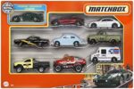 Matchbox X7111 - Geschenkset mit 9 verschiedenen Fahrzeugen, Variationen möglich – Bild 5