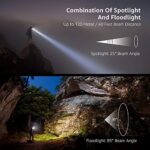 LE Stirnlampe LED Wiederaufladbar, USB Kopflampe 1300 Lux mit Rotlicht& 5 Lichtmodi, IPX4 Wasserdichte Mini Stirnlampe für Kinder Erwachsene, Superhell Headlight für Angeln Laufen [inkl. USB Kabel] – Bild 3