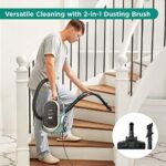 Eureka Apollo beutelloser Staubsauger, leichter Zylinderstaubsauger mit Single Cyclone System, 800W Power Efficiency Motor, 2.2L Staubbehälter, für Teppiche und Hartböden – Bild 5