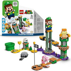 LEGO 71387 Super Mario Abenteuer mit Luigi – Starterset, Spielzeug mit Einer interaktiven Figur, modulares Set