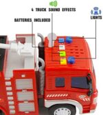 GizmoVine Feuerwehrauto 2 Stücke Auto Spielzeug für 2 Jahre Alten Jungen Feuerwehr Auto Mit Lichtern und Tönen , Früh Bildung Auto Spielzeug Trägheit Fahrzeuge Für Kinder und Kleinkinder – Bild 5