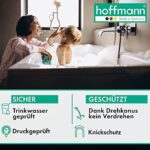 hoffmann Duschschlauch, Standard 1/2 Anschlüsse aus Messing, sehr flexibel + knickfest, Made in Germany – Bild 5