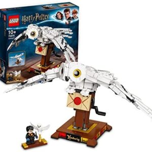 LEGO 75979 Harry Potter Hedwig die Eule, Ausstellungsmodell, Sammlerstück mit beweglichen Flügeln, Fanartikel mit Mini-Figuren, Geburtstagsgeschenk