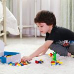 LIGHTALING Bausteine 1000 Teile Kompatibel mit Lego - Bulk Bausteine Classis Color Farben, Building Bricks Block für 6 Jahren Herauf Kinder, für Mädchen Unisex Kühle Lernspielzeug, Inklusive 2 Figuren – Bild 3