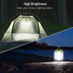 LED Campinglampe, Blukar Camping Laterne, 7 Leuchtmodi 60 LEDs Superhell USB Wiederaufladbare 10+ Std. Akkulaufzeit Camping Leuchte Licht Zeltlampe für Camping, Wandern, Stromausfall, Notfall usw. – Bild 2