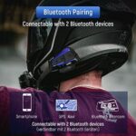 LEXIN B4FM Motorrad Bluetooth Headset, Helm Intercom, Kommunikationssystem für bis zu 10 Motorräder mit 2000m Reichweite, Motorradhelm Gegensprechanlage mit Musikteilen Funktion – Bild 3