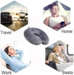 life hall Reisekissen, Memory Foam Nackenkissen Stützkissen,luxuriöses kompaktes und leichtes Quick Pack für Camping,Schlafrestkissen – Bild 3