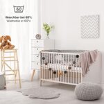 Laleni Set Basic Spannbettlaken für Stubenwagen - Oeko-Tex zertifiziertes, atmungsaktives Spannbetttuch Kinderbett, 100% Baumwolle – Bild 6