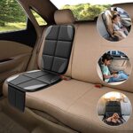 MHO+ALL Kindersitzunterlage, 2 Stück ISOfix Geeigneter Sitzschoner Auto Kindersitz für Textil- und Ledersitze, mit dickster Polsterung und Netztaschen, Leicht zu Reinigen und Rutschfestem – Bild 3