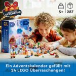 LEGO 60352 City Adventskalender 2022 Weihnachtsspielzeug mit Weihnachtsmann Minifigur und festlicher Spielmatte, frühzeitiges Geschenk zu Weihnachten für Kinder – Bild 2
