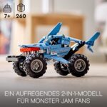 LEGO 42134 Technic Monster Jam Megalodon, Spielzeugauto für Jungen und Mädchen ab 7 Jahren, Hai-Monster Truck zum Zurückziehen, Kinderspielzeug – Bild 2