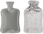 Blumtal Wärmflasche mit Bezug in Kunstfelloptik, Wärmeflasche mit Fassungsvermögen von bis zu 1,8 Litern und superweichem Bezug – Bild 6
