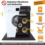 Hinrichs Antivibrationsmatte für Waschmaschinen, Gummimatte, Zuschneidbare Dämmmmatte als Waschmaschinenunterlage - 60 x 60 cm Rubber Mat – Bild 6