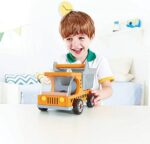 Hape – Kipplaster, Riesen Bagger, Baustellen-Fahrzeug für Kinder, ab 3 Jahren – Bild 3