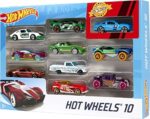 Hot Wheels 54886 - 164 Die-Cast Auto Geschenkset, je 10 Spielzeugautos, zufällige Auswahl, Spielzeug Autos ab 3 Jahren – Bild 3