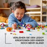 LEGO 11013 Classic Kreativ-Bauset mit durchsichtigen Steinen, mit Löwe, Vogel und Schildkröte, Konstruktionsspielzeug aus Bausteinen ab 4 Jahren – Bild 2