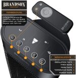 Brandson, Heizlüfter mit Fernbedienung energiesparend leise, 2000 Watt Keramik Heizstrahler Badezimmer, Oszillation, Eco Modus, 2x Heizstufen, Timer - GS-zertifiziert – Bild 2
