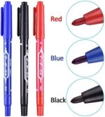 Kabelbinder Tags,250 Stück Nylon-Kabelbinder Kabelmarkierungs-Etiketten, 7 Farben, mit 3 Markerstiften und 256 selbstklebenden Kabel-Etiketten für Zuhause und Büro – Bild 3