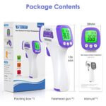 IDOIT Fieberthermometer kontaktlos infrarot Thermometer für Baby Erwachsene,Stirn Körper Objekt digital Stirnthermometer Fieber Thermometer innen aussen mit genauen Messungen,Fieberalarm,Speicherabruf – Bild 7