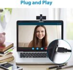 NexiGo N60 1080P Webcam, HD Webcam mit Mikrofon, Softwaresteuerung und Datenschutzabdeckung, USB-Computerkamera, Sichtfeld mit 110°, Plug-and-Play, für Zoom/Skype/Teams, Konferenzen und Videoanrufe – Bild 3