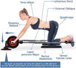 EnterSports Bauchroller Bauchmuskeltrainer, 6-in-1 Bauchtrainer mit Fitnessband, Liegestütze, Kniematte, Bauchtrainer für Zuhause ,Fitness Geräte, Bauchmuskel roller, Gut für Heimtraining – Bild 5