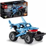 LEGO 42134 Technic Monster Jam Megalodon, Spielzeugauto für Jungen und Mädchen ab 7 Jahren, Hai-Monster Truck zum Zurückziehen, Kinderspielzeug
