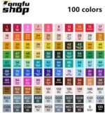 TongfuShop, Farbige Marker Set, Graffiti Pens, Marker Stift Set Doppelspitze Textmarker, für Studenten Manga Kunstler Sketch Marker Stifte Set – Bild 7