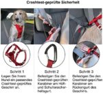 Kurgo Tru Fit Hundegeschirr, Crash Test erprobtes Auto Sicherheitsgurt, Für Hunde – Bild 4