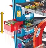 Hot Wheels FTB69 - City Ultimate Parkgarage und Parkhaus für Kinder, Garage mit Hai für +90 Autos, mit Looping Tracks inkl. 2 Spielzeugautos – Bild 3