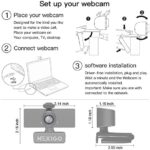 NexiGo N60 1080P Webcam, HD Webcam mit Mikrofon, Softwaresteuerung und Datenschutzabdeckung, USB-Computerkamera, Sichtfeld mit 110°, Plug-and-Play, für Zoom/Skype/Teams, Konferenzen und Videoanrufe – Bild 4
