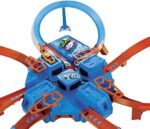 Hot Wheels DTN42, Trackset, mit Rampen, Kreuzungen und Looping, Parkplätzen, + 1 Fahrzeug, Spielzeug Autorennbahn ab 5 Jahren – Bild 5