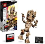 LEGO 76217 Marvel Ich Bin Groot Spielzeug zum Bauen, Set mit Baby Groot-Figur aus Guardians of The Galaxy 2, tolles Geschenk zum Geburtstag