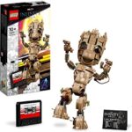 LEGO 76217 Marvel Ich Bin Groot Spielzeug zum Bauen, Set mit Baby Groot-Figur aus Guardians of The Galaxy 2, tolles Geschenk zum Geburtstag