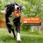 EASTBLUE Hunde-Kauknochen-Spielzeug für Aggressive Kauer Besonders zäher Naturkautschuk, Welpen Kauspielzeug, langlebig und nahezu unverwüstlich für mittlere und grosse Rassen – Bild 2