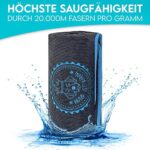 HUND IST KÖNIG® Hundehandtuch extra saugfähig, Hunde Handtuch saugstark aus Mikrofaser mit 4 Eingriffen, Weiches XL Microfaser Handtuch für Hunde, Premium Hunde Trockentuch, schnell trocknend – Bild 2