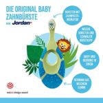 Jordan ® Step 1 Baby Zahnbürste | Baby Zahnbürste 0-2 Jahre | Die Original Kleinkindzahnbürste mit extra weichen Borsten und weichem Beissring für Babygummis und Easy Grip 4-pack – Bild 2