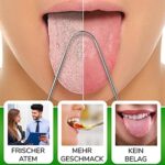YogaMedic Zungenreiniger – Edelstahl-Schaber mit Baumwoll-Travelcase, gegen Mundgeruch, Ayurveda Zungenschaber – Bild 3