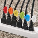 Kabeletiketten von Wrap-It Storage - Normale Grösse Mehrfarbig 36er-Pack - beschreibbare Kabeletiketten, Drahtetiketten, Kabeletiketten und Drahtetiketten für Kabelmanagement – Bild 2