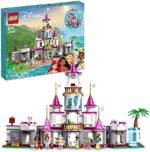 LEGO 43205 Disney Princess Ultimatives Abenteuerschloss, Prinzessinnenschloss Spielzeug, baubares Schloss mit Mini-Puppen Ariel, Vaiana, Tiana; Geschenk zu Weihnachten