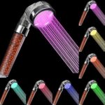 Rovtop Led Duschkopf, Led Duschkopf mit Farbwechsel, Keine Stromversorgung, Hochdruckwassereinsparung, 7 Farben ändern Sich Zufällig