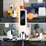 KESSER® 2500W Ölradiator mit WiFi App & Fernbedienung digitalem Display, elektrischer energiesparender Heizkörper mit 10 Rippen, Timer Zeitschaltuhr, 4 Heizstufen, Thermostat, Weiss – Bild 8