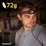 Everbeam H6 Pro LED Stirnlampe mit Bewegungssensor, 650 Lumen, 30 Stunden Laufzeit, 1200 mAh Akku, wiederaufladbar, wasserdicht, USB-Kopflampe, Taschenlampe, für Camping, Wandern, Angeln, Handwerker – Bild 6