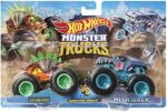 Hot Wheels HHY43 - Monster Trucks Massstab 164 2er-Pack, 2 Spielzeugtrucks mit riesigen Rädern, Spielzeugauto Geschenk für Kinder ab 3 Jahren Jahren – Bild 6