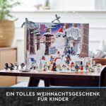 LEGO 75340 Star Wars Adventskalender 2022, 24 Weihnachtsspielzeuge, darunter Minifiguren Gonk Droid, R2-D2, Darth Vader und baubare Fahrzeuge – Bild 6
