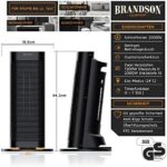 Brandson, Heizlüfter mit Fernbedienung energiesparend leise, 2000 Watt Keramik Heizstrahler Badezimmer, Oszillation, Eco Modus, 2x Heizstufen, Timer - GS-zertifiziert – Bild 3