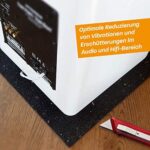 Hinrichs Antivibrationsmatte für Waschmaschinen, Gummimatte, Zuschneidbare Dämmmmatte als Waschmaschinenunterlage - 60 x 60 cm Rubber Mat – Bild 3