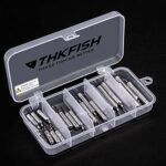 THKFISH Angelzubehör Set Gewichte Angeln Sinker Angeln Drop Shot Gewichte Angelgewichte Kit Drop Shot Rig – Bild 7
